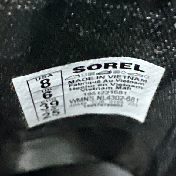 NIB Sorel BREX 8M Chelsea Leather Boots Booties Waterproof Grippy Spice Black - Picture 10 of 12